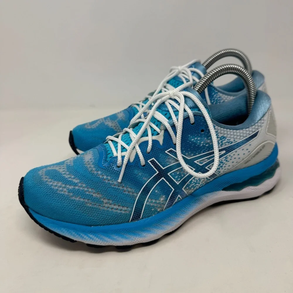 ASICS Gel Nimbus 23 'Digital Aqua' 1012A885-401 Running Shoes‎ Women's Size 8
